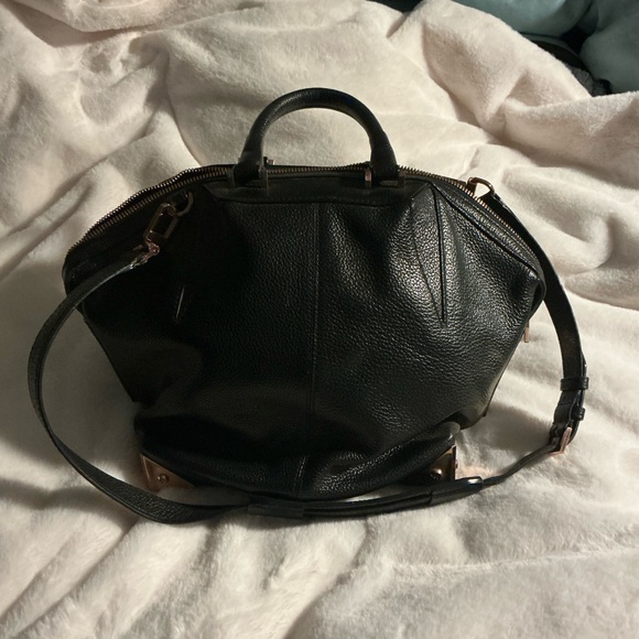 Alexander Wang Handbags - Alexander Wang Large Emile Black Leather Shoulder Bag
